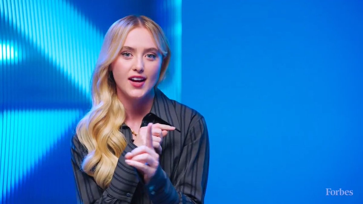 "It's about giving other actors something to work with." Katheryn Newton, #ForbesUnder30 lister, spoke about collaborating and improvising with other actors on set. Watch more: