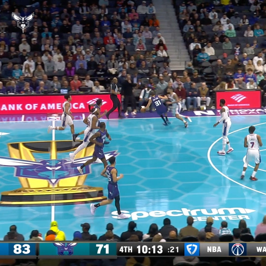 .Nick Smith Jr with the fadeaway 📹 Hornets On FanDuel Sports Network