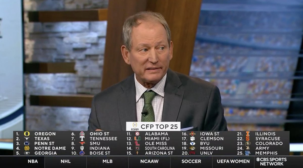 "Since the inception of the College Football Playoff back in 2014, the two most important words to the CFP committee have been 'Roll Tide.'" -- Rick Neuheisel Rick Neuheisel and Brian B.J. Jones react to Alabama sneaking into the CFP bracket in the latest rankings
