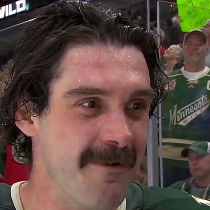 "Every night is Saturday when you're having fun at a place like this." @gorgamatic21 caught up with Jake Middleton after the OT win over the Vancouver Canucks 🔊 #MNWILD | #NHL