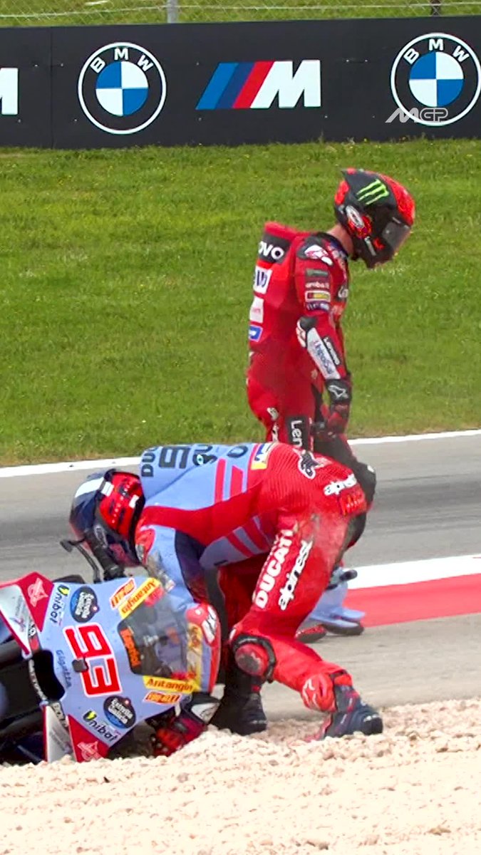 Throwback to Marc Márquez & Pecco Bagnaia's BITTER ending to the race in Portimao 💥 #PortugueseGP 🇵🇹 | #SeasonRecap