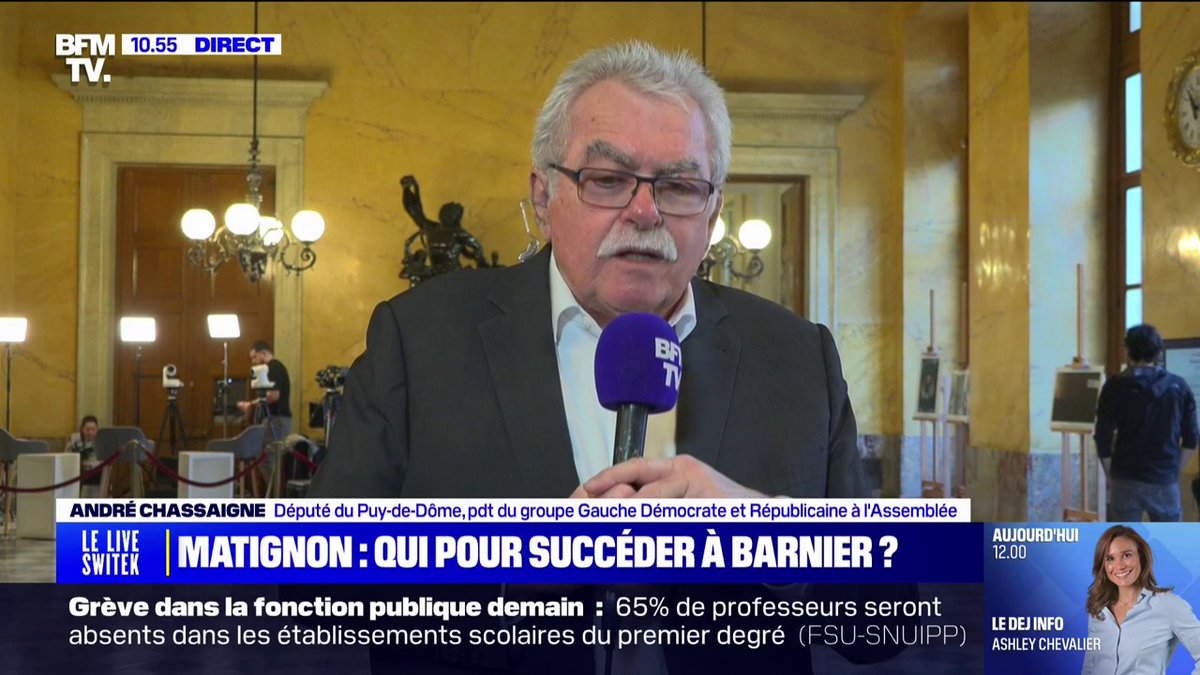 André Chassaigne: "Je ne veux pas qu'on fasse porter la responsabilité du blocage actuel à ceux qui votent la censure"