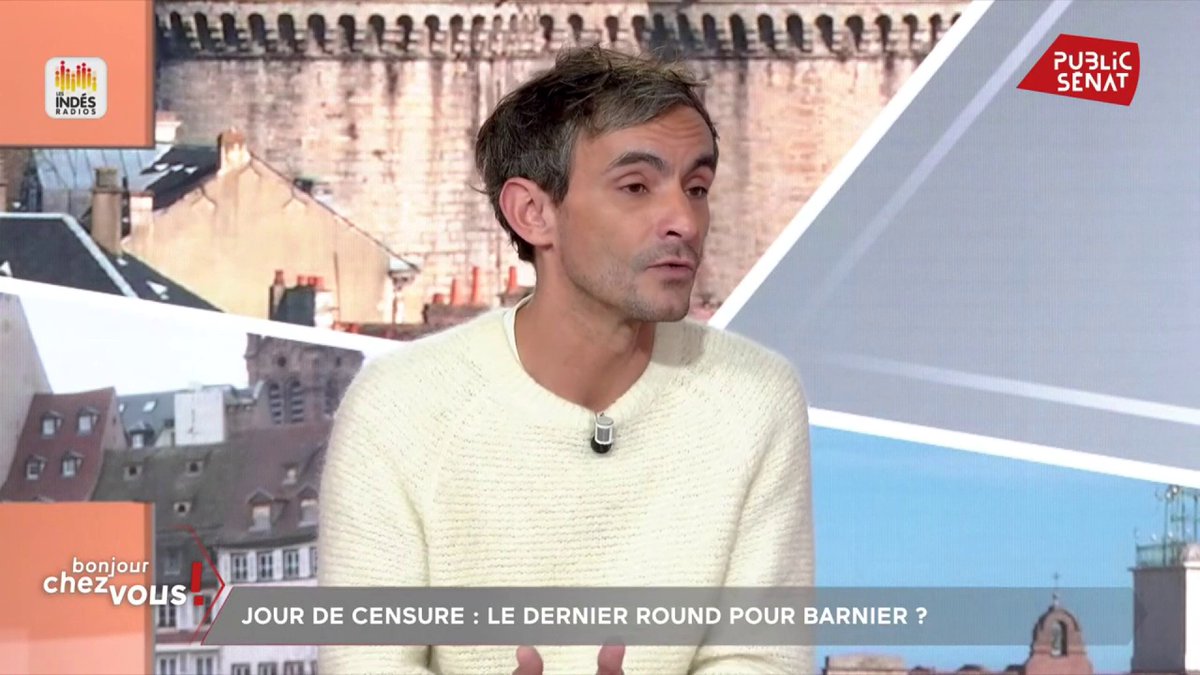 Censure : « J’ai le sentiment qu’Emmanuel Macron a peur de nommer la gauche, parce qu’il a peur qu’en l’espace de 3 mois, elle fasse mieux que lui en l’espace de 7 ans » estime le rédacteur en chef de Politis Pierre Jacquemain #BonjourChezVous