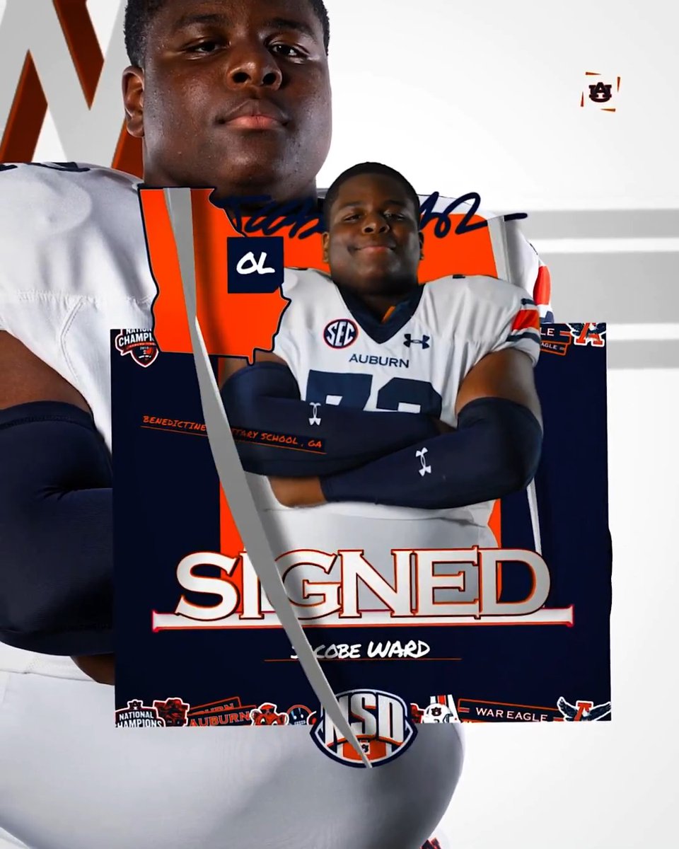 It all starts up front! JAĆØBÈ “FŒ” WÄRD 🐍 ... is officially a Tiger. 🏠 Savannah, Georgia 💥 Offensive Line 🔗