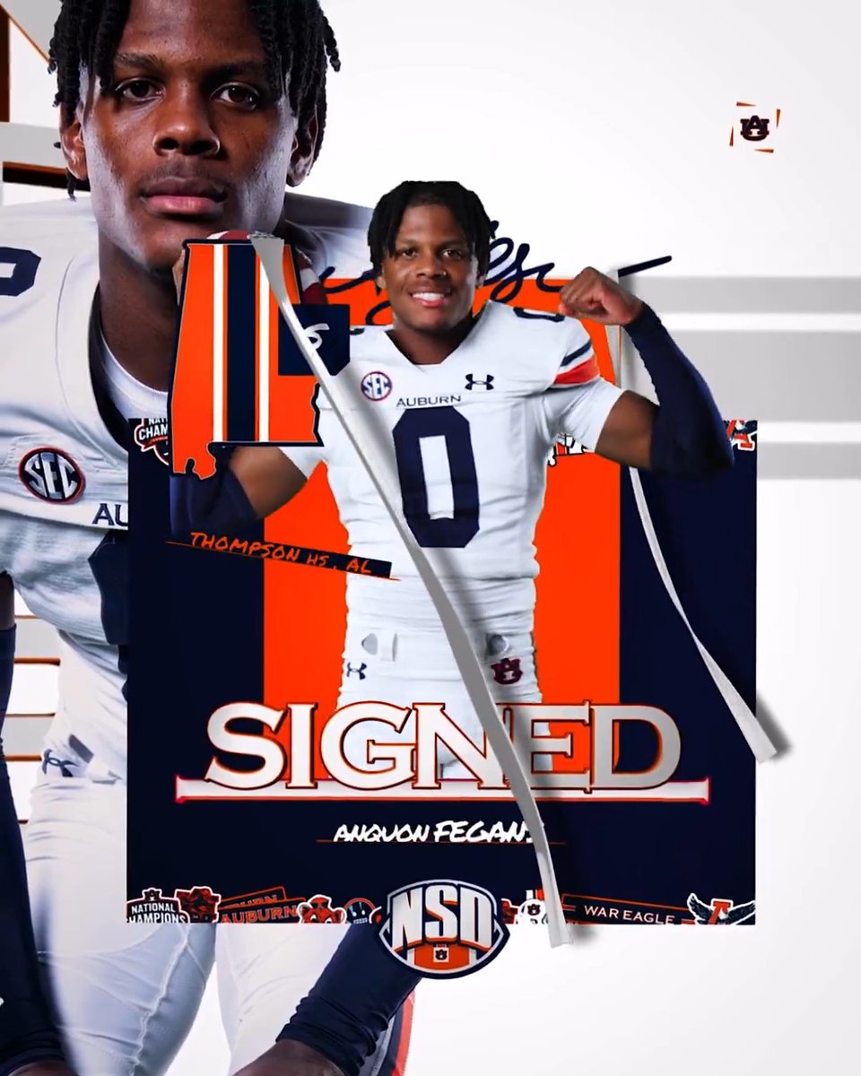 1️⃣ of the best safeties in the COUNTRY. Anquon “Newboy” Fegans ✪ is 𝐬𝐢𝐠𝐧𝐞𝐝 🖊️ 🏠 Alabaster, Alabama 🦅 Safety 🔗