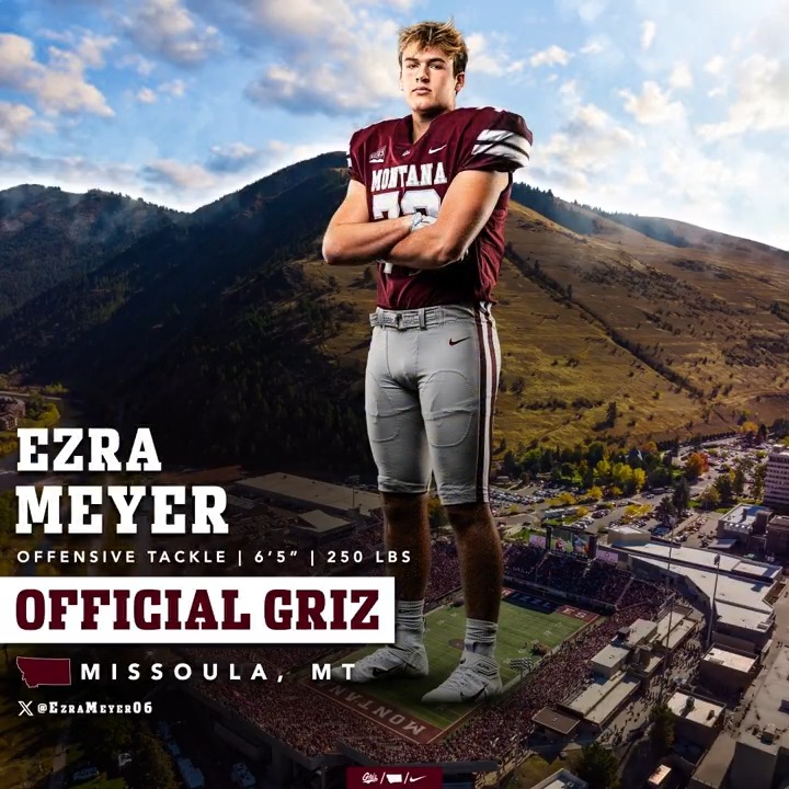 Got a hometown big man out of Big Sky! Welcome to the fam Ezra Meyer! 👏 #GoGriz // #GrizSigningDay