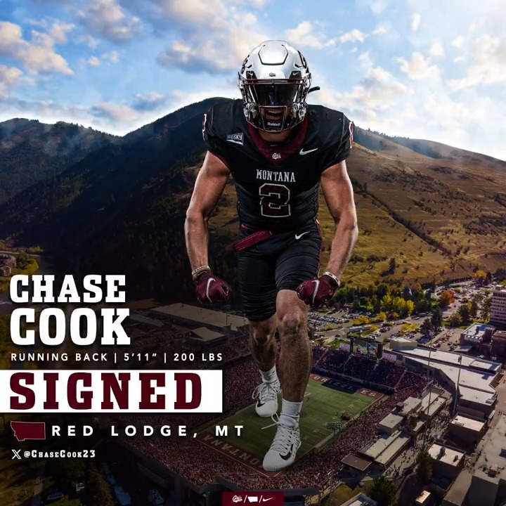 Our man from Red Lodge has some JUICE 🔥 Welcome to Missoula Chase Cook! #GoGriz // #GrizSigningDay