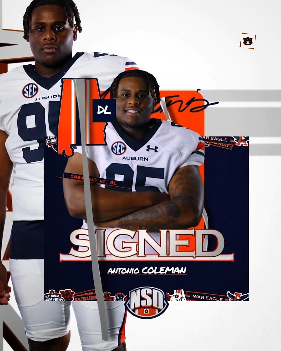 BIG addition to the Boneyard โ Antonio โTonskiโ Coleman is staying HOME! ๐ Saraland, Alabama ๐ช Defensive Line ๐