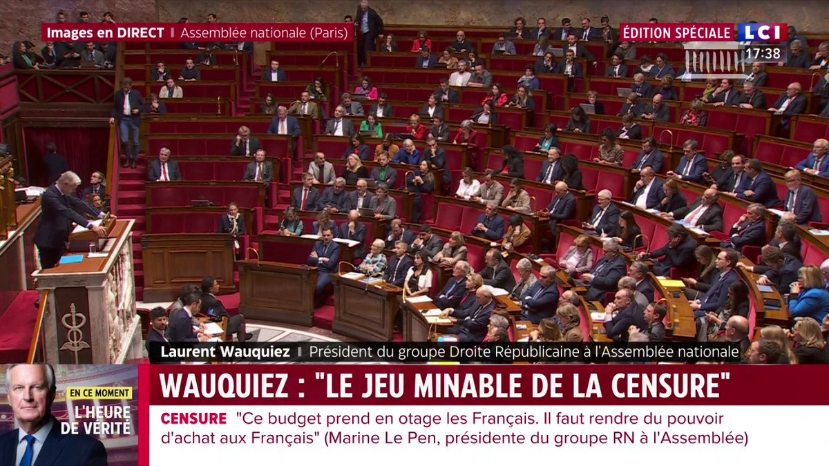 🗣️ "Il est facile d'aller sur les ronds-points pour soi-disant flatter les agriculteurs quand on les abandonne ensuite dans l'hémicycle" tacle Laurent Wauquiez