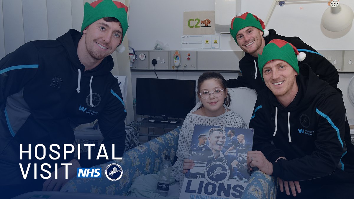 "It's really important to give back." 👊 💙 A special afternoon visiting Lewisham and Greenwich NHS Trust ahead of Christmas! #Millwall