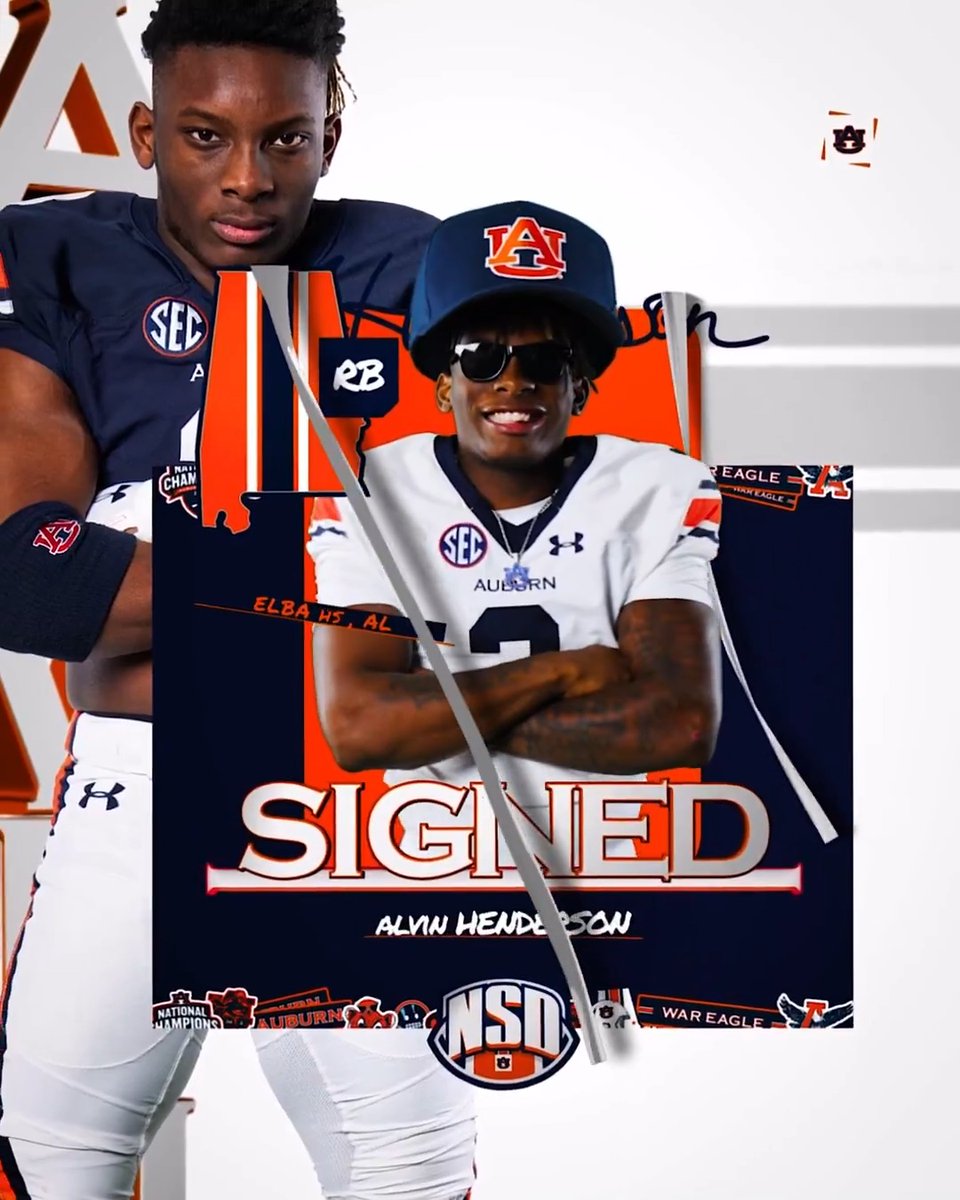 The running back 𝘭𝘦𝘨𝘢𝘤𝘺 continues... 𝐒𝐈𝐆𝐍𝐄𝐃 🖊️ "𝐀" 𝐓𝐑𝐀𝐈𝐍 2️⃣ 𝐇𝐄𝐍𝐃𝐄𝐑𝐒𝐎𝐍 🏠 Elba, Alabama ⚡️ Running Back 🔗