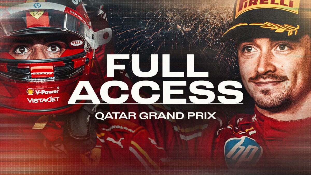 Get to the heart of the action from the #QatarGP with this week’s #SFFullAccess ✨ Click the link below to find the latest episode on our YouTube channel ⬇️ #F1