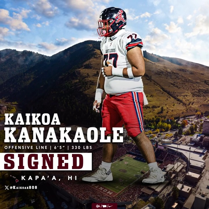 ๐ด808 ๐ 406 ๐ Aloha, and welcome to Montana Kaikoa Kanakaole! #GoGriz // #GrizSigningDay