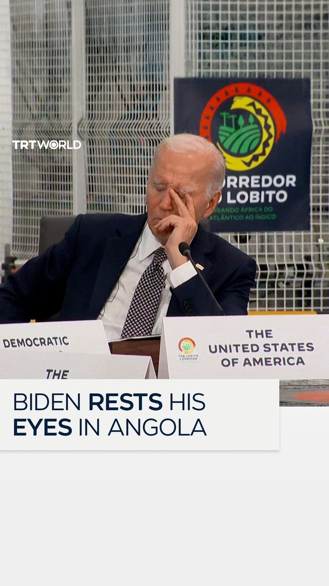 ABD Başkanı Joe Biden, Afrika liderleriyle yaptığı toplantı sırasında uyuyakaldı.