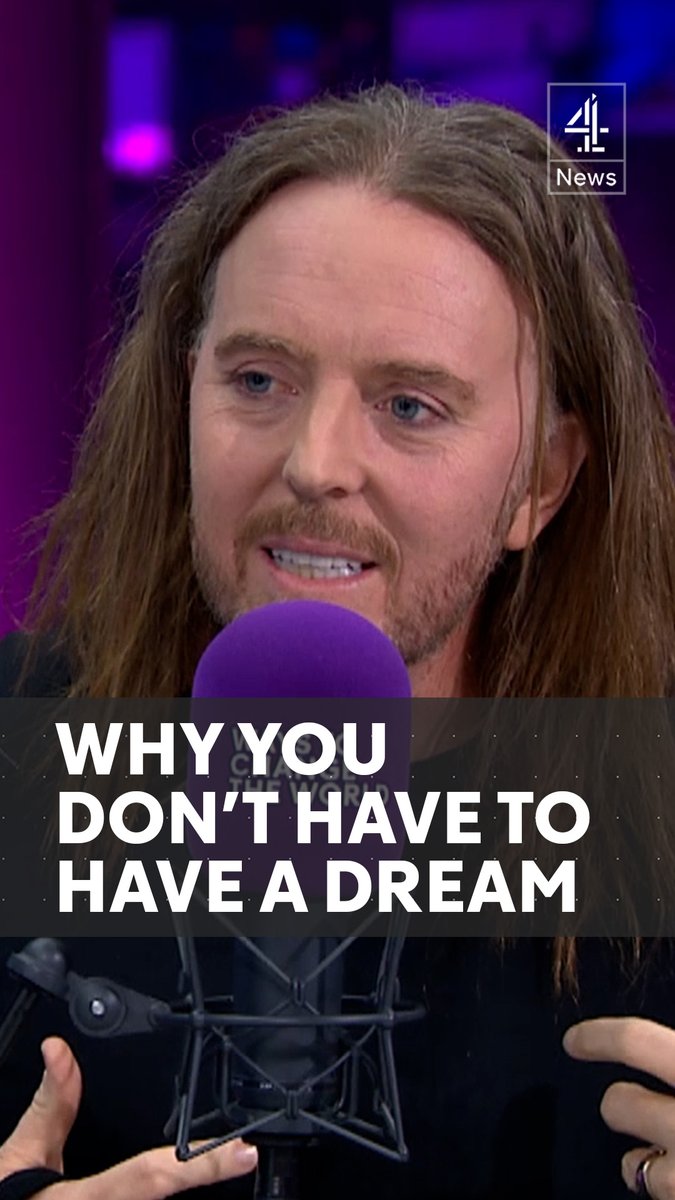 "At no point ever did I think I'm going to have a musical on the West End...my dreams were capped." Comedian and musician Tim Minchin tells Krishnan Guru-Murthy why not everyone has have to have a dream.