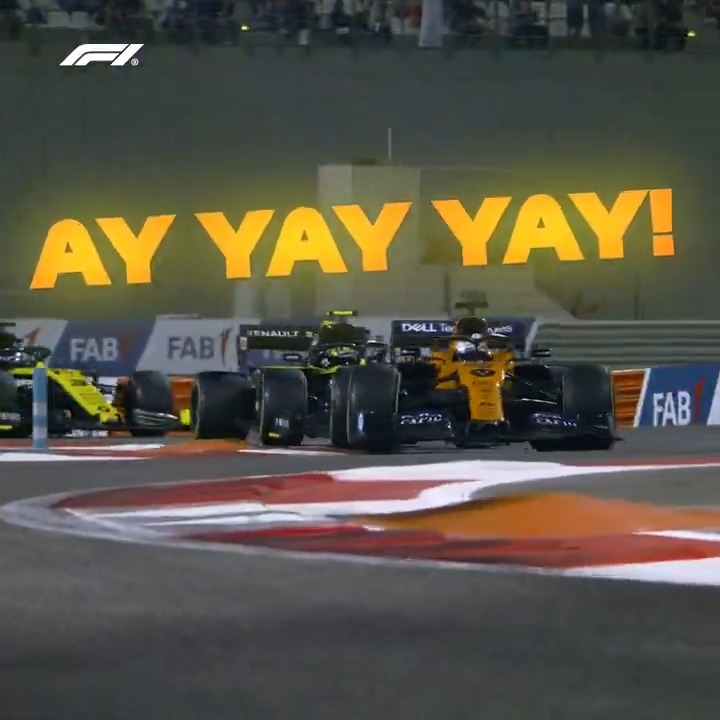 You certainly sent it, Carlos 😂 Sainz was so proud of this move in 2019 💨 #F1 #AbuDhabiGP