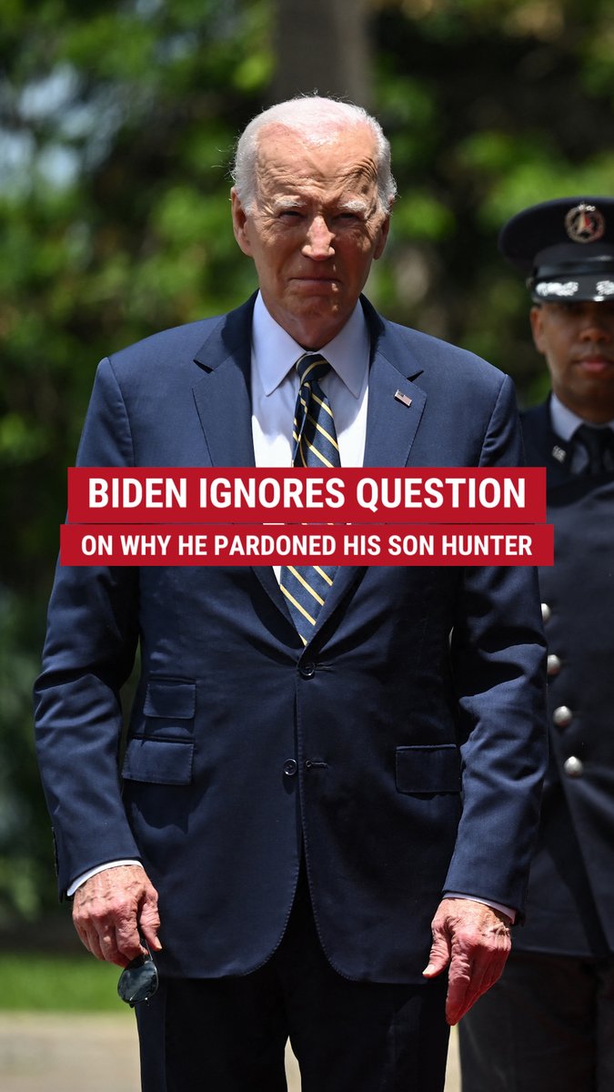 WATCH: President Biden ignores question from the press during his trip to Africa about why he decided to pardon his son, Hunter Biden, after previously saying multiple times he would not do so.