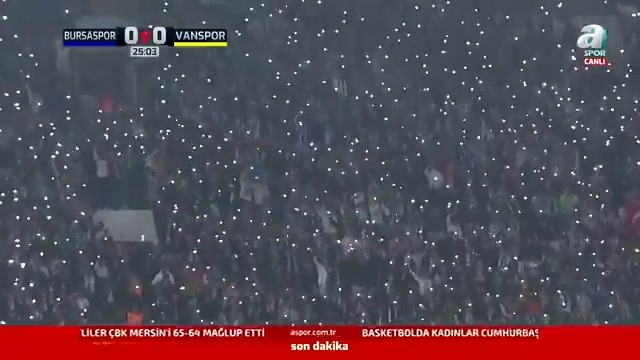 Bursaspor tribünleri şov yapıyor ✨