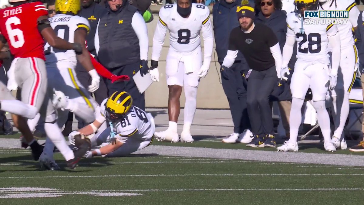 $20 million roster. Thirsty for revenge. Upended by this pitch-and-catch by a couple walk-ons. Arguably the biggest play of the day! #GoBlue