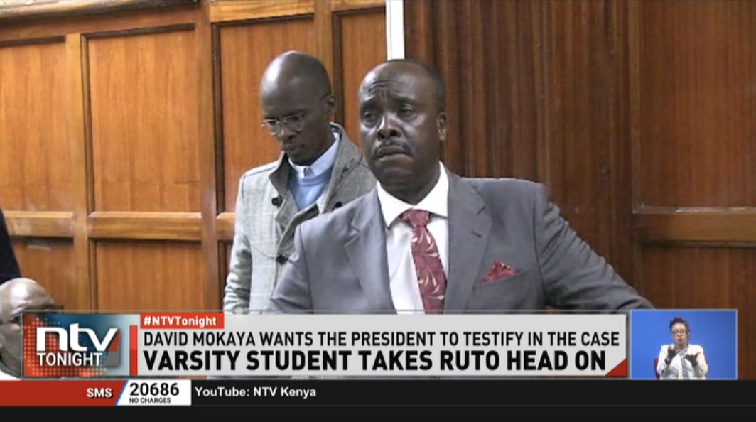 Student Student Takes Ruto Head On: A university student has urged a Nairobi court to summon President Ruto to testify in a case in which the student has been charged with publishing false information about the head of State. #NTVTonight Michelle Ngele-Odhiambo
