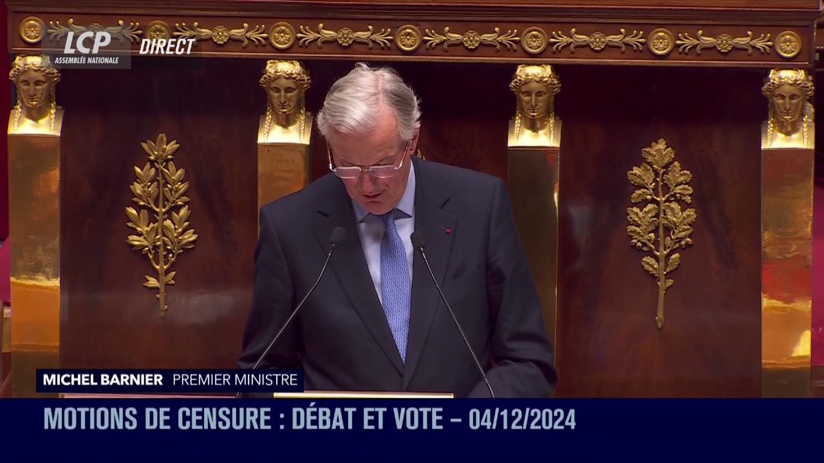 .Michel Barnier interpelle Boris VALLAUD : "Où est la morale, où est l'action, lorsque, arrivant à Matignon il y a moins de trois mois, je vous ai appelé, et avant même que j'ouvre la bouche, vous me disiez : 'nous allons voter la censure'". #DirectAN #MotionDeCensure