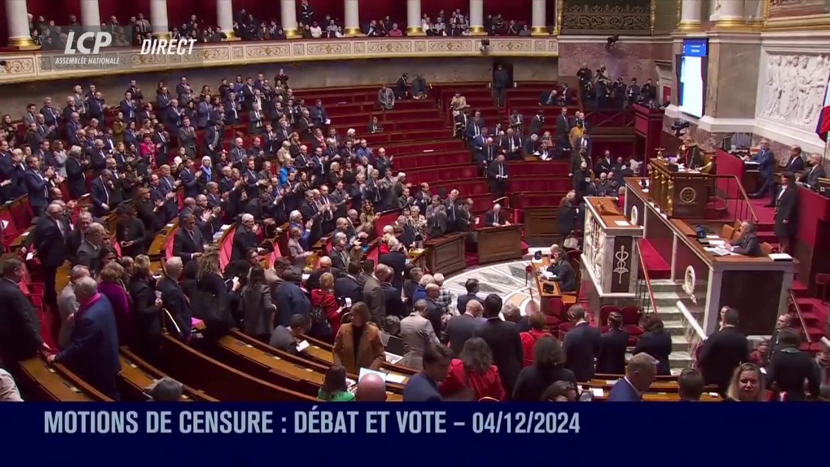 L’émotion de Michel Barnier à la fin de son discours, quand il annonce son honneur d’avoir servi la France, c’est la sincérité, non pas du politique, mais de l’homme qui s’exprime. #MotionDeCensure #DirectAN