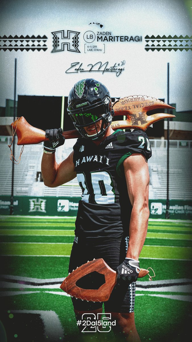 North Shore's finest is headed to Mānoa 😤 Welcome to the #BRADDAHHOOD, Zaden Mariteragi! #2DaI5land x #GoBows