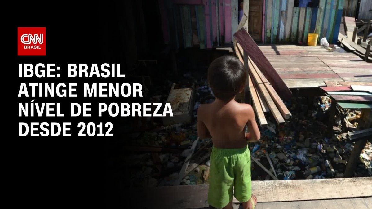 Dados divulgados pelo IBGE revelam que o nível de pobreza no Brasil em 2023 atingiu o menor patamar desde 2012, quando o instituto iniciou a série histórica. O país tirou 3,1 milhões de pessoas de condições extremas em um ano. #CNNBrasil360º