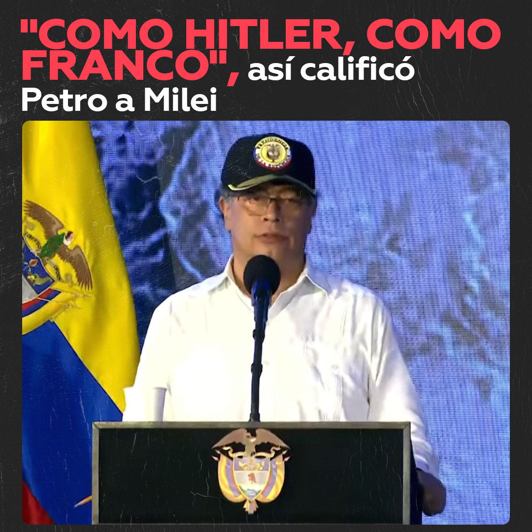 🇨🇴 “Como Hitler…”, así tachó Petro a Milei por prohibición de libros “Ahora veo a Milei prohibiendo los libros en las bibliotecas, como Hitler, como Franco”, señaló Gustavo Petro, presidente de Colombia, durante un evento. 🎥 Más videos en VK 👉