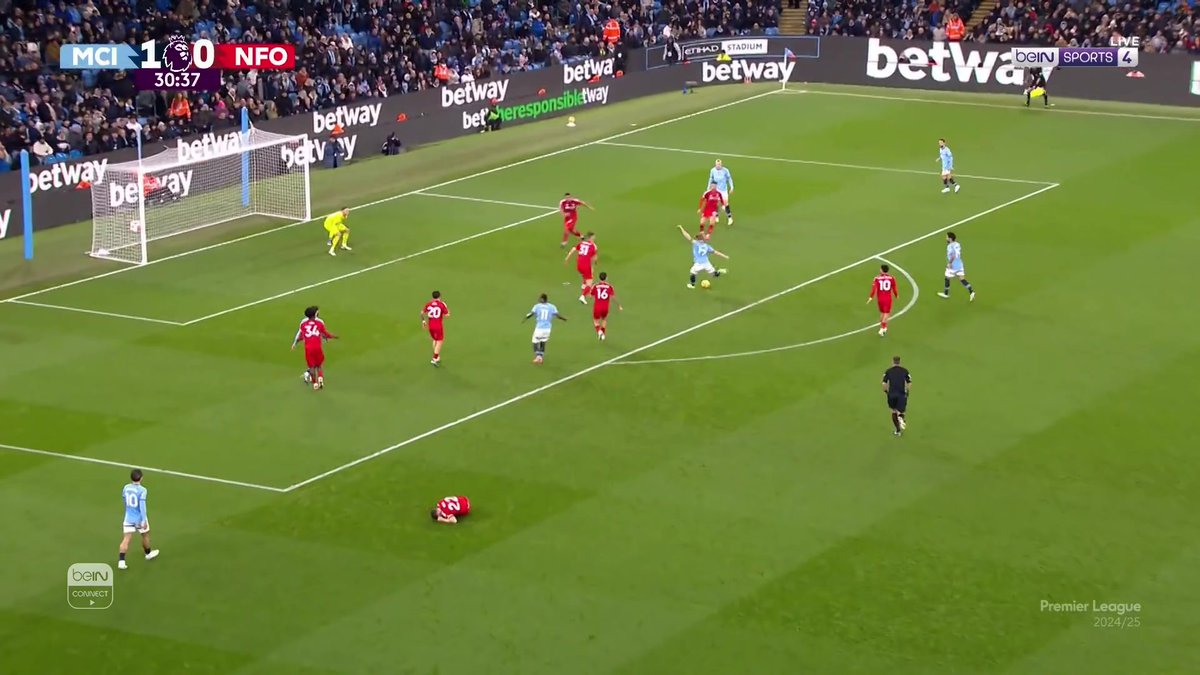 دي بروين يضيف الهدف الثاني للسيتي #الدوري_الإنجليزي