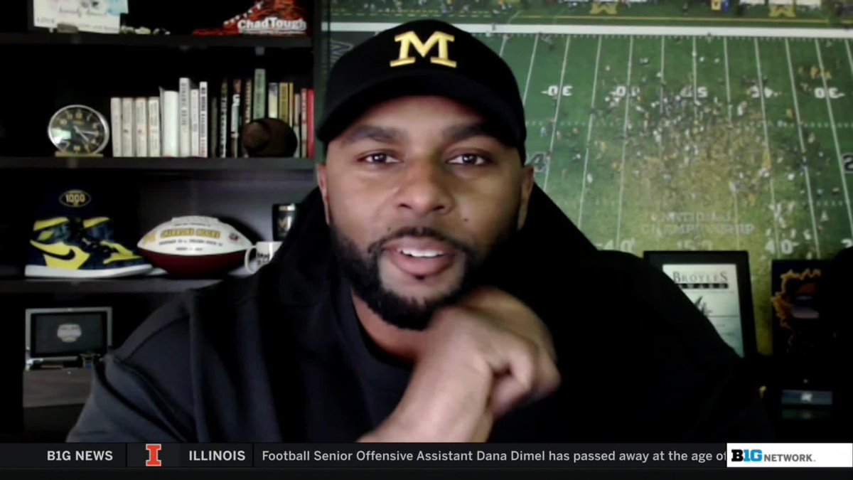 How'd Sherrone Moore celebrate No. 1 recruit Bryce Underwood's signing? The Michigan Football coach tells Mike Hall 👇 #B1GFootball