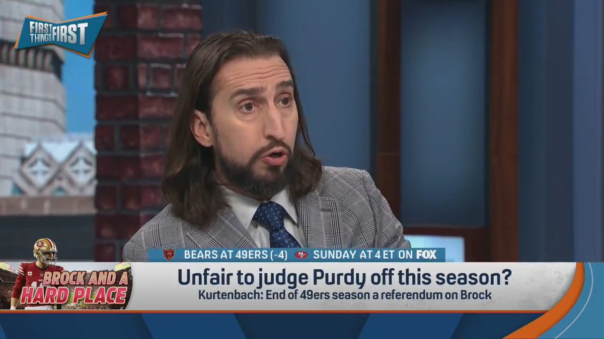 “The Niners drafting a quarterback is absolutely on the board if they end up with a top 10 pick.” — nick wright on Brock Purdy