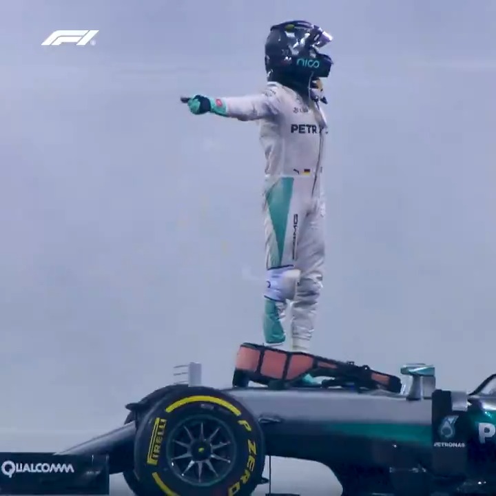 Bowing out at the top of the game 👋 Nico Rosberg's iconic final race in Formula 1 - securing the World Drivers' Championship 🏆 #F1 #AbuDhabiGP