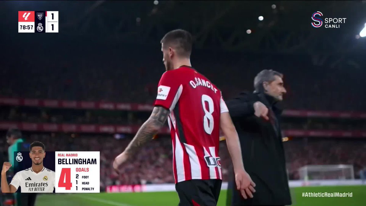 Athletic Bilbao, Real Madrid karşısında 2-1 öne geçti.