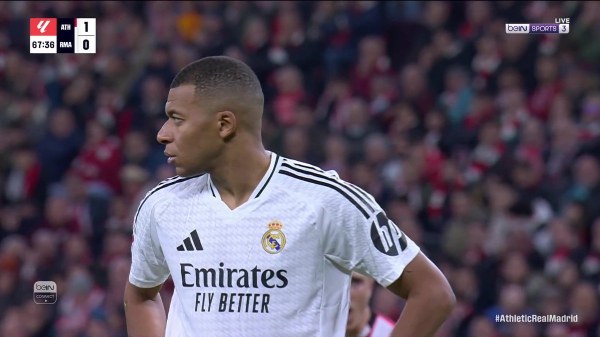 ماذا يحصل مع مبابي؟ 🤔 #الدوري_الإسباني #اتلتيك_بيلباو_ريال_مدريد