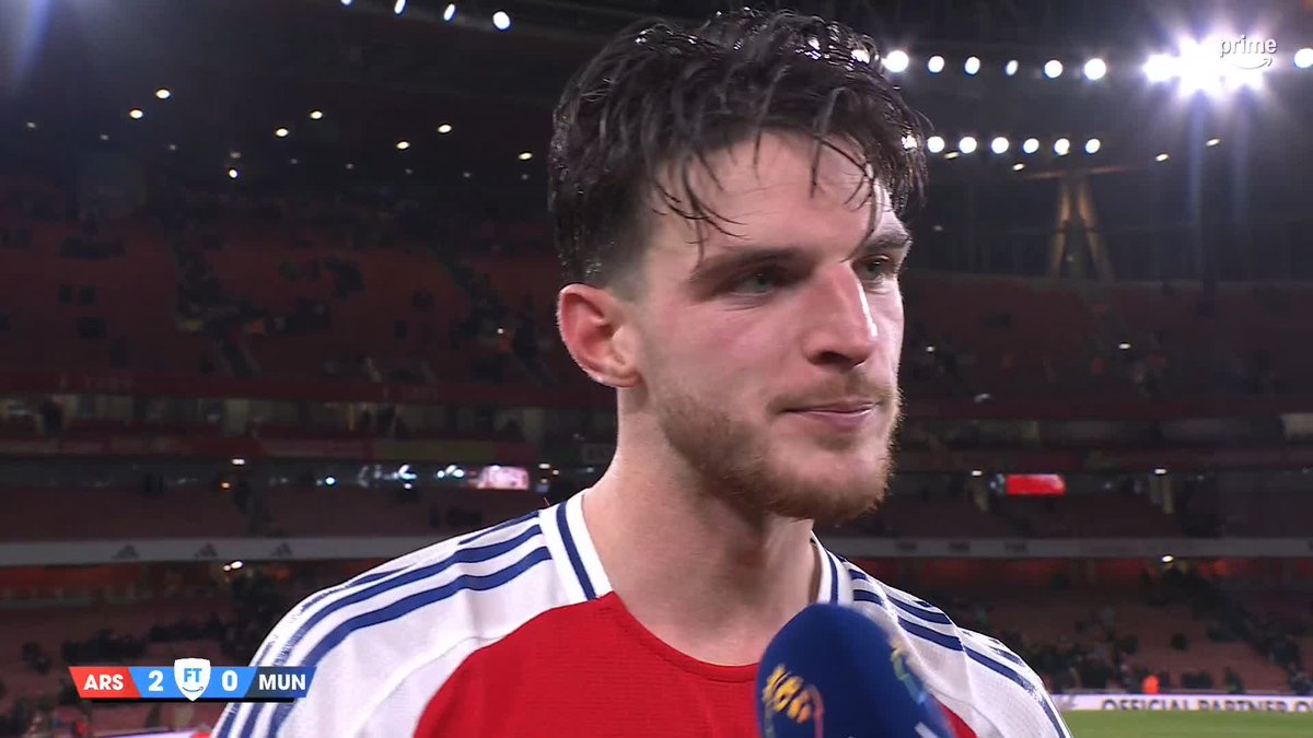A wise head... Declan Rice on Liverpool dropping points to Newcastle in the title race 👀 #PLonPrime #ARSMUN