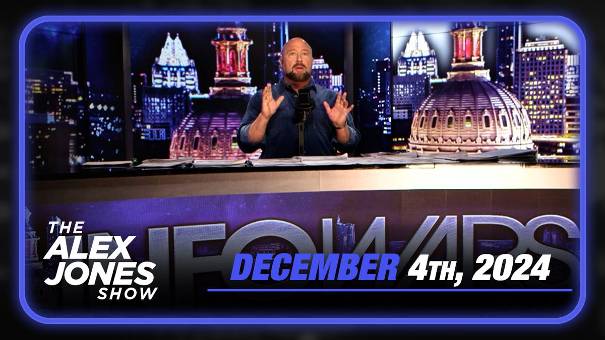 EMERGENCY WEDNESDAY BROADCAST: Alex Jones Has Discovered How The Globalists Are Planning To Stage A Coup Against The Incoming Trump Administration &amp; Plunge America Into Civil War! — FULL SHOW 12/4/24 WATCH/SHARE THE LIVE X STREAM HERE: