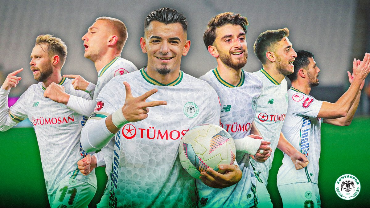 'En farklı galibiyetimiz' olarak tarihe geçen maçın golleri... #Konyaspor 💚🤍 #TürkiyeKupası