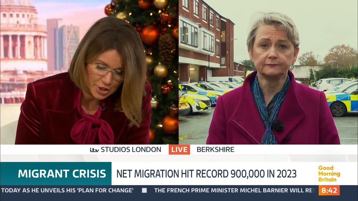'How are you going to reassure people that they can trust this government?' Susanna Reid challenges Home Secretary Yvette Cooper on what the government can do after a survey found that the 'public is disappointed with the Labour government's performance.'