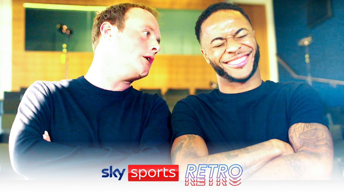 "How to shoot?!... everyone thinks I can't shoot" 😂 Throwback to when Tubes met Raheem Sterling 🔙
