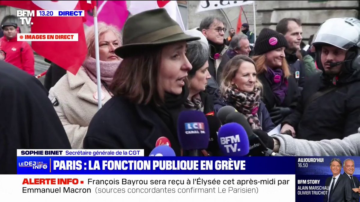"Notre pays est dans une situation de crise démocratique", pointe Sophie Binet