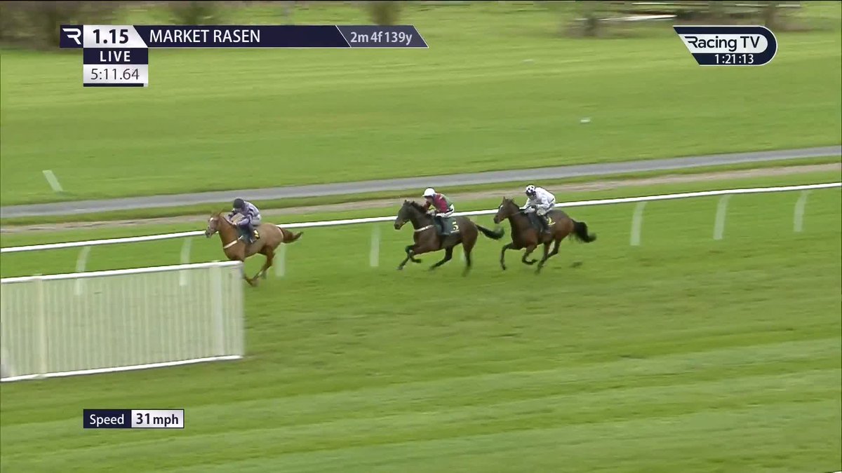 😍 Glorious leap at the last It's Hard To Know makes it 2-2 under Rules for Ben Pauling Racing Market Rasen Racecourse