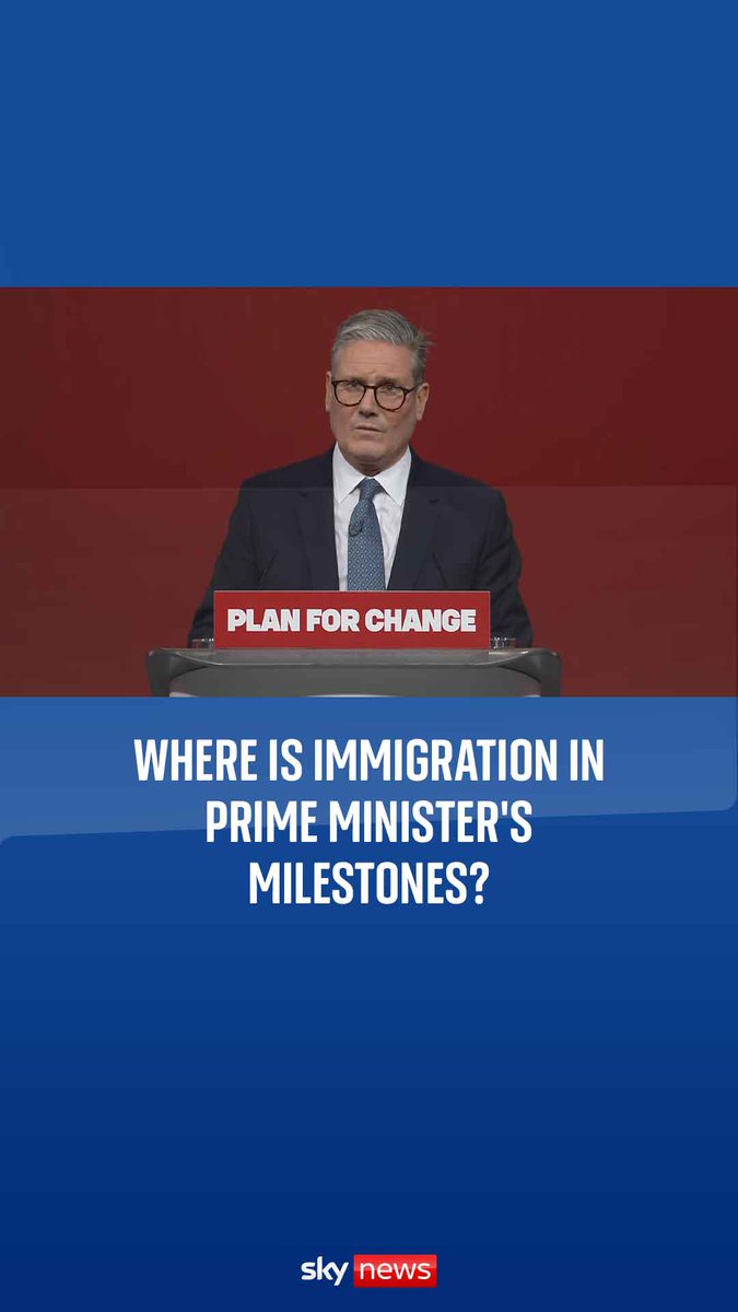 Sky's Beth Rigby asks the Prime Minister why he has not given the public one metric on which to measure him when it comes to migration โฌ๏ธ