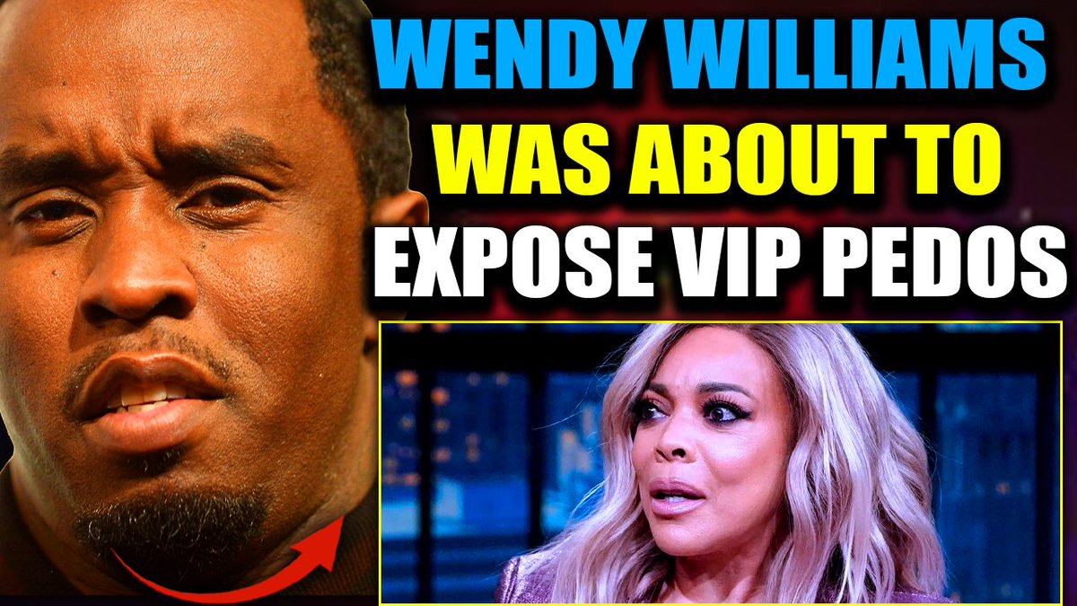 🚨 Insider: 'Diddy Trying to KILL Wendy Williams for Exposing VIP Pedophile Ring' Wendy Williams was on the brink of exposing the entertainment industry's darkest secret - the chilling interplay of pedophilia and power - when she suddenly vanished from the public eye. Soon after, whispers of bizarre health issues, including an alleged diagnosis of "dementia" at the age of just 60, began to circulate. But the talk show host’s disappearance wasn’t a coincidence. She's been in their crosshairs for years. Handlers and shadowy figures have tried to control her through MK Ultra tactics, but Wendy has always been a fighter, defying the odds and breaking free to tell the truth. Now, with explosive revelations and recent indictments tied to Sean "Diddy" Combs, insiders claim Wendy possesses damning evidence - evidence that could destroy Diddy and his elite circle of clients forever.