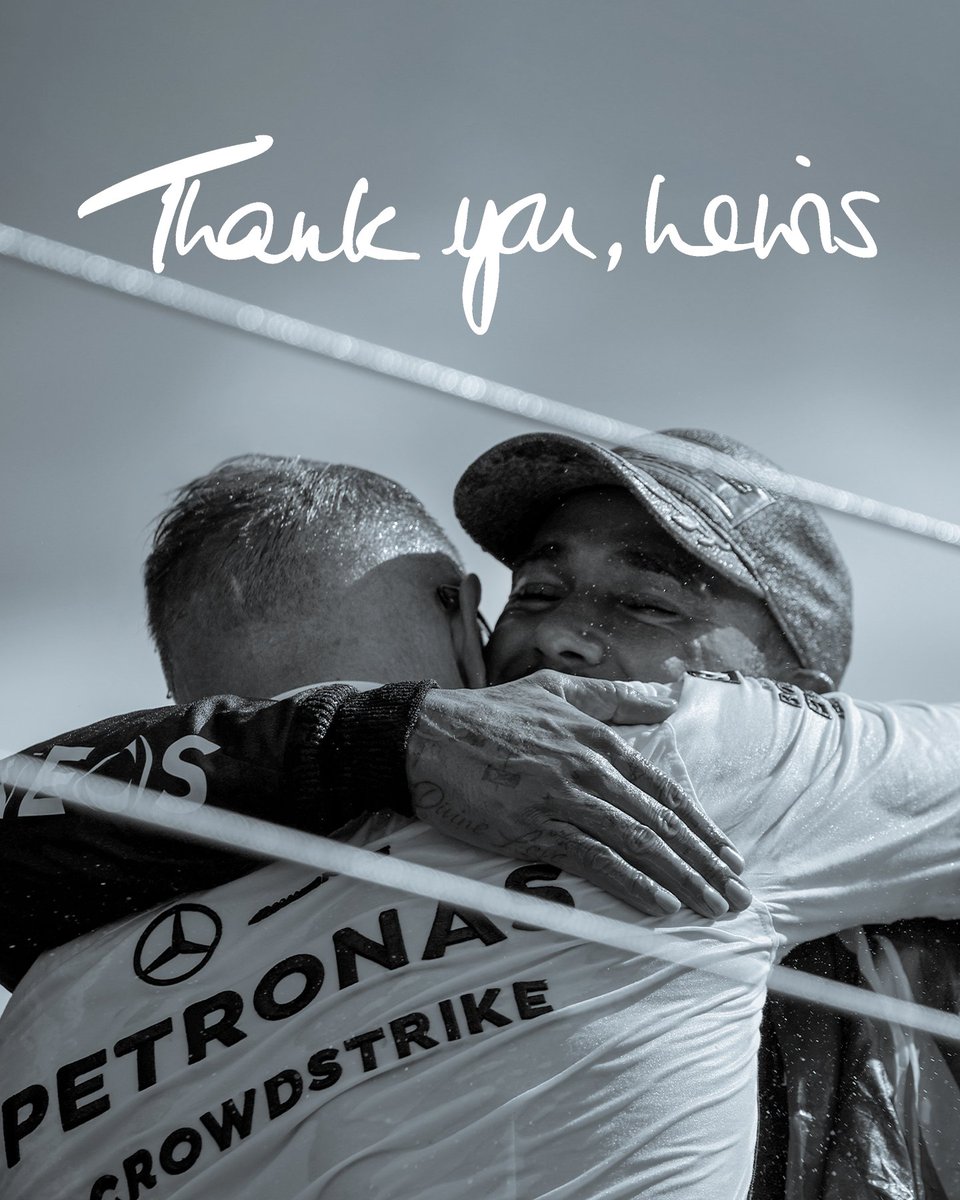 Mercedes, Ferrari'yle anlaşan Lewis Hamilton'a veda etti.