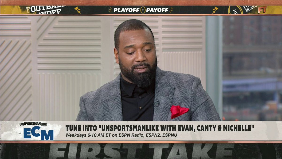 .Chris Canty says the College Football Playoff should NOT have automatic bids for conference champions 👀 "The reason why we have the current system in place is because of money." 😳