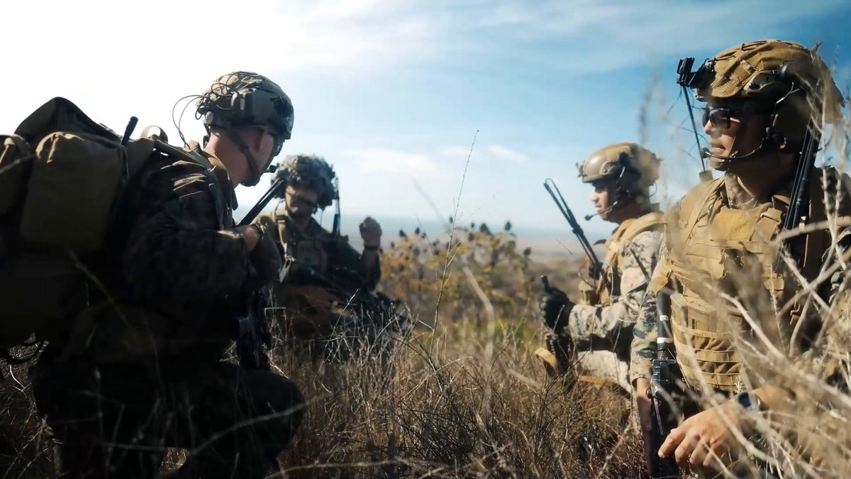 Marines with I Marine Expeditionary Force simulate and evaluate calling for fire and close air support during a 1st ANGLICO certification exercise. This exercise is designed to assess firepower control teams across a broad spectrum of mission sets and core mission essential tasks.
