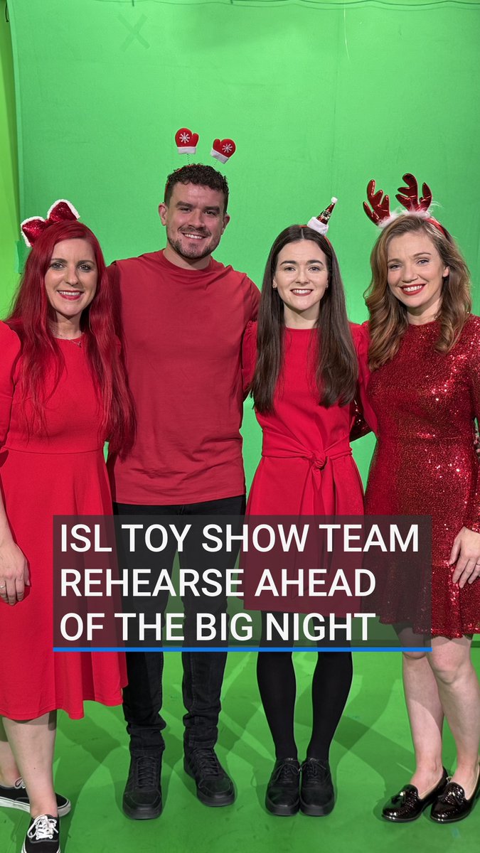 The Irish Sign Language Toy Show team have been rehearsing ahead of tomorrow night's show. Deaf Interpreters Sarah-Jane O'Regan and Jason Maguire are all set to provide the access to the show that they wish they had as children #LateLateToyShow