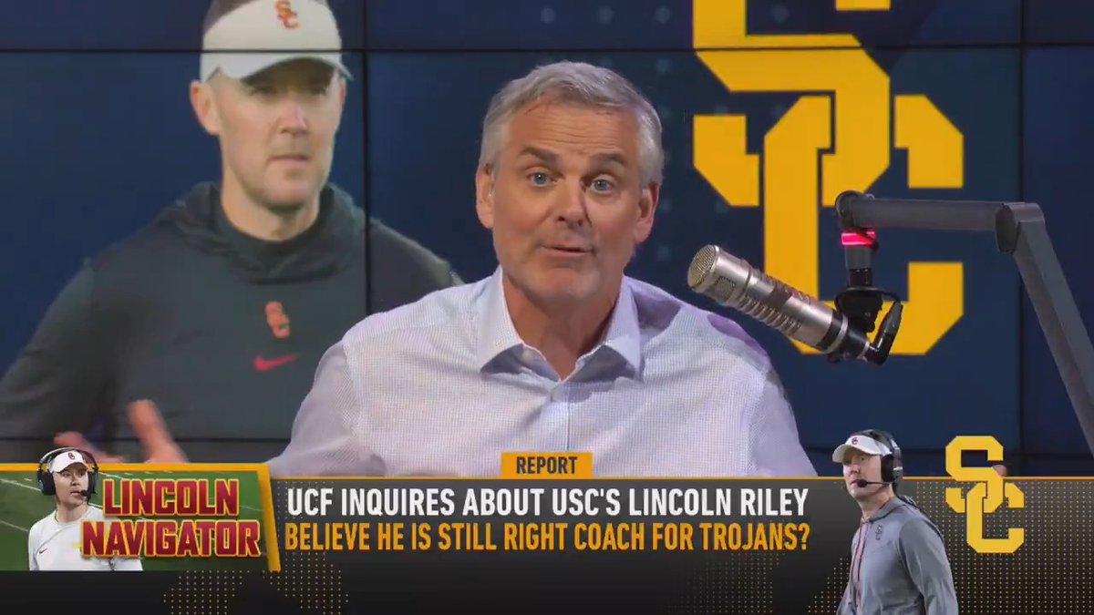 "I'm going to give you my belief on what's happening... A 5-star kid in LA is a 4-star kid in Georgia and a 4-star kid in LA is a 3-star kid in Texas." — @ColinCowherd on UCF inquiring about Lincoln Riley