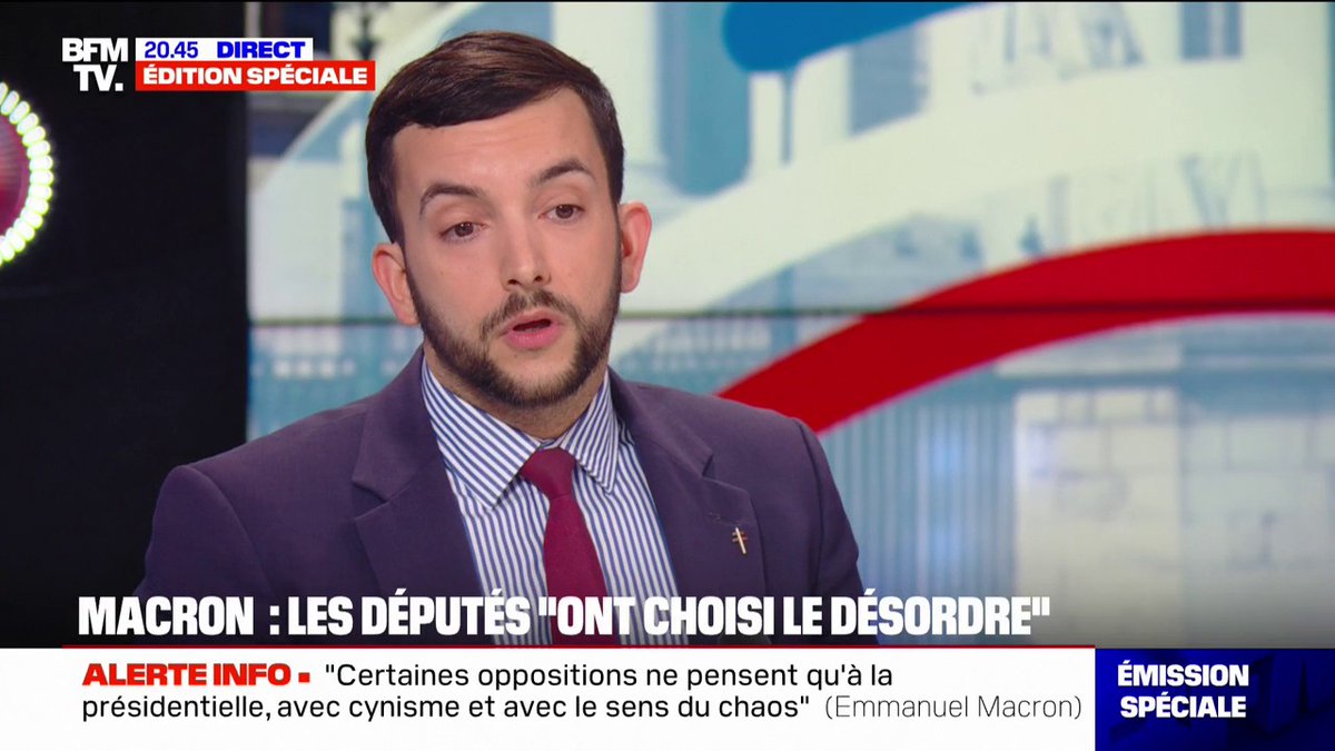 Jean-Philippe Tanguy (RN): "Par son allocution, M. Macron a démissionné de ses responsabilités ce soir"